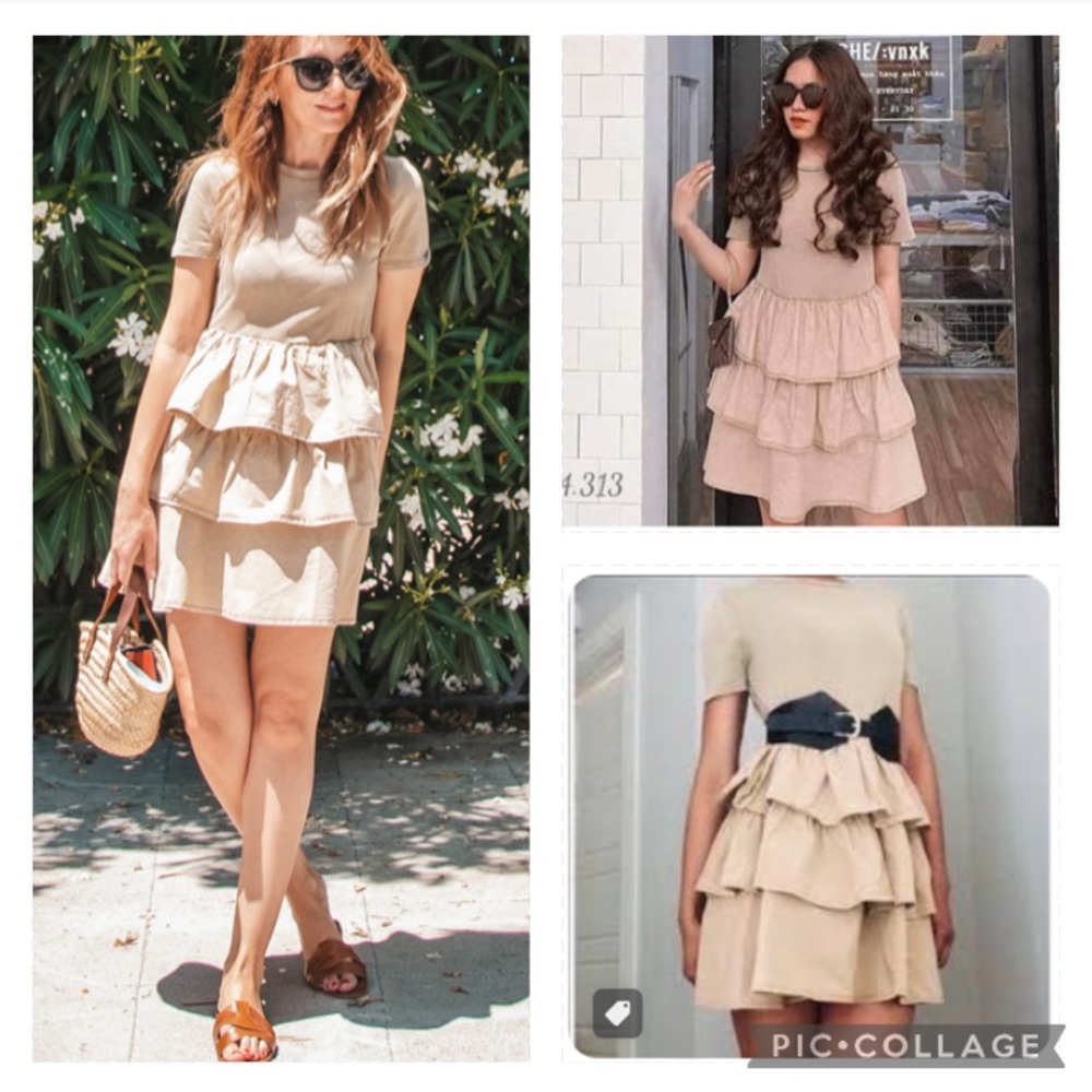 ZARA SALE 🔥 price firm no offers combination ruffled dress bloggers fav